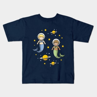 Space Mermaids Kids T-Shirt
